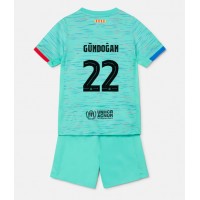 Barcelona Ilkay Gundogan #22 Rezervni Dres za djecu 2023-24 Kratak Rukav (+ Kratke hlače)